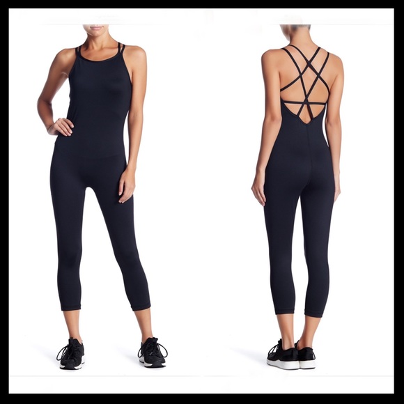 zella one up crop jumpsuit